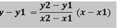 formual para ecuadion dos puntos 